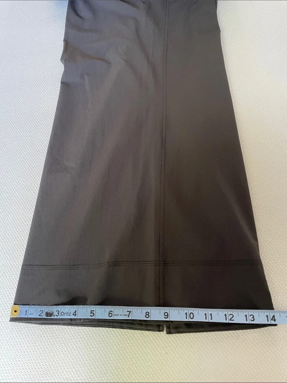 Lululemon Black Stretch Woven Wide Leg High Rise Cropped Pants Size Large - Picture 11 of 13